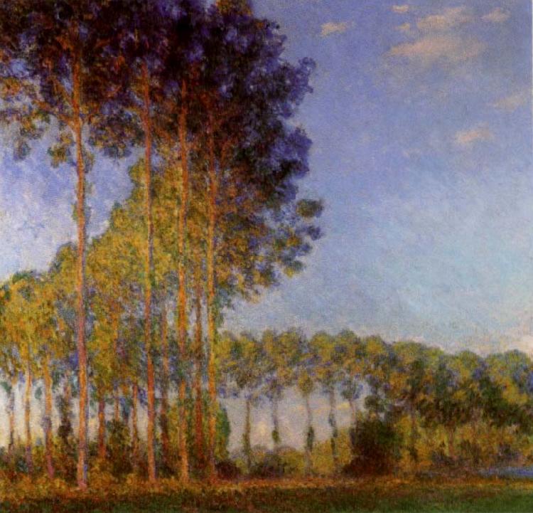 Claude Monet Poplars on the banks of the River Epte oil painting picture